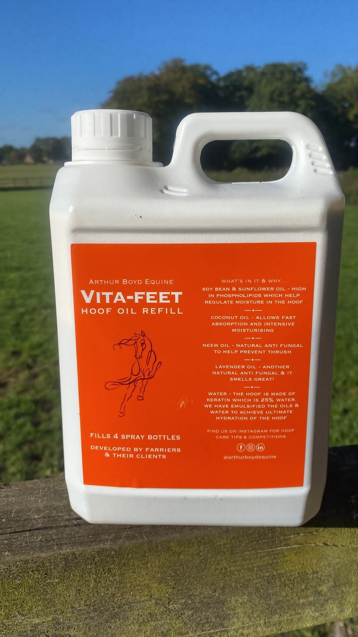 VITA-FEET Hoof Oil Refill 2L