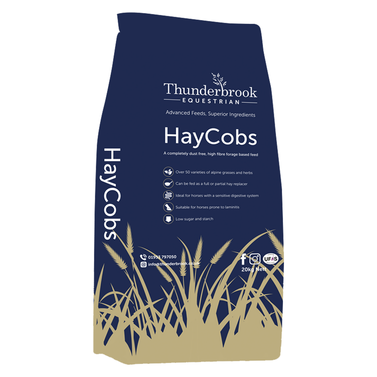 Thunderbrook Equestrian Haycobs 20kg