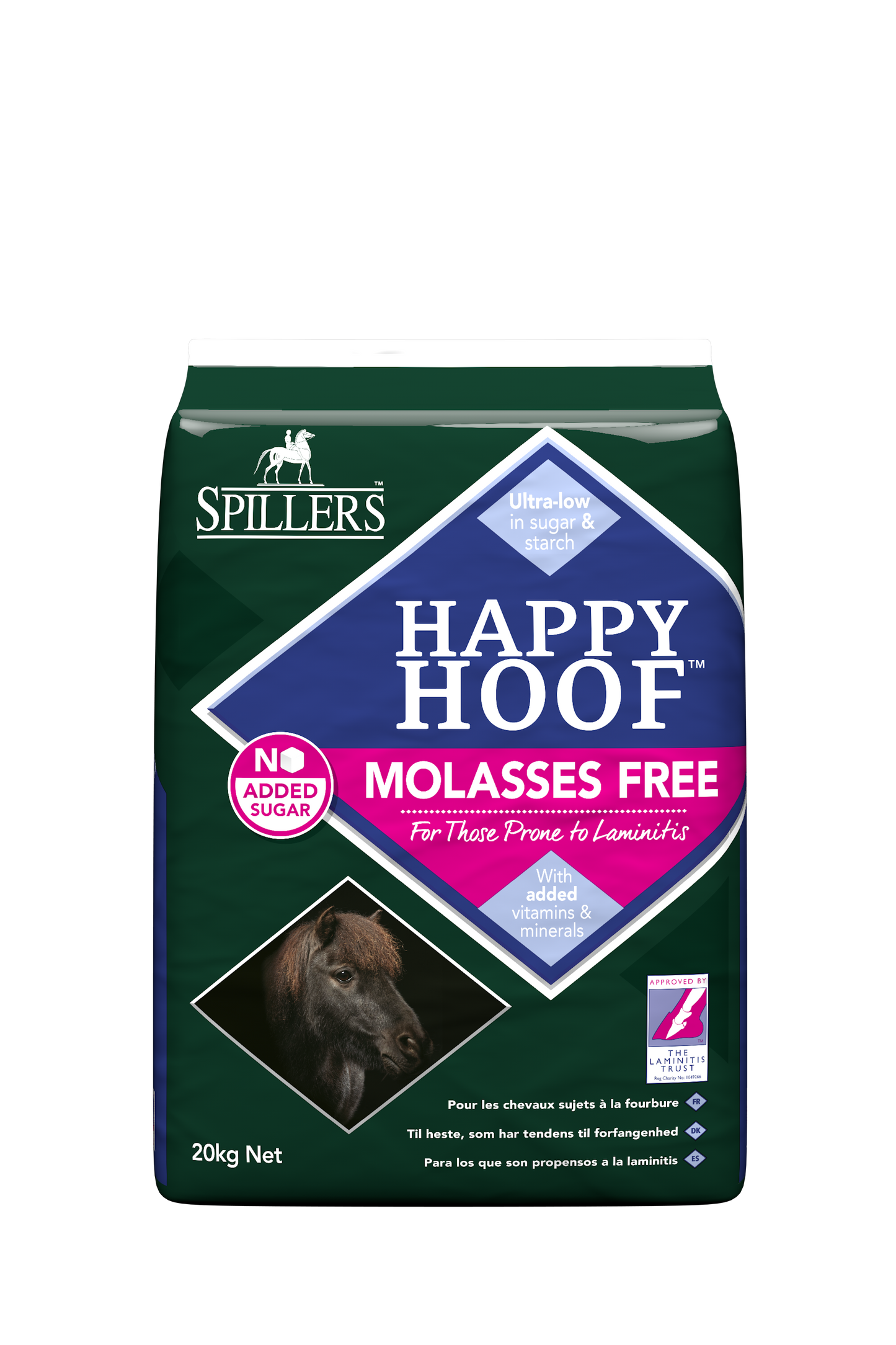 Spillers Happy Hoof Molasses Free 20kg